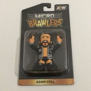 Adam Cole AEW Pro Wrestling Tees Micro Brawler. 3 Inch Wrestling Mini Figure.